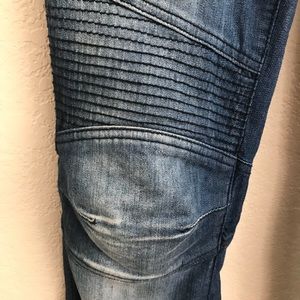 Rockstar Blue Denim Moto Jeans Size 26